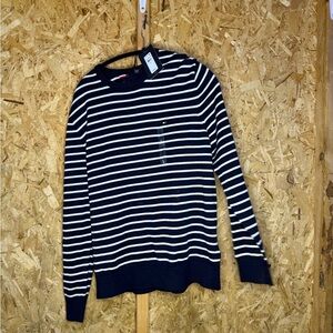 Tommy Hilfiger Black and White Striped Top